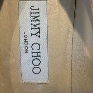 Jimmy Choo Beige Leather Sole